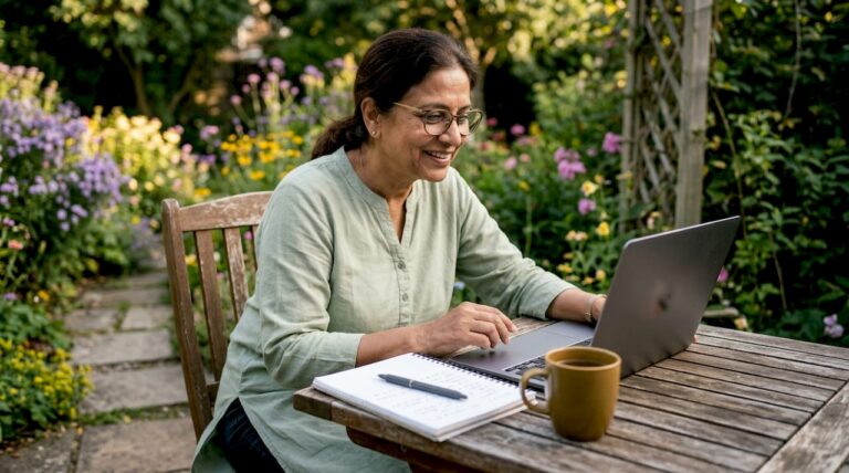 Woman having subscription clinic video consultation