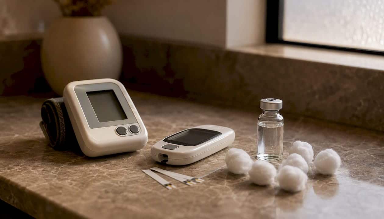 Health monitoring kit for peptide side effects